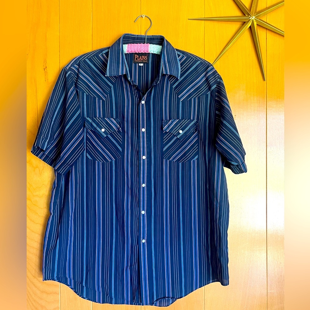Men’s Plains Western Shortsleeved Button Down